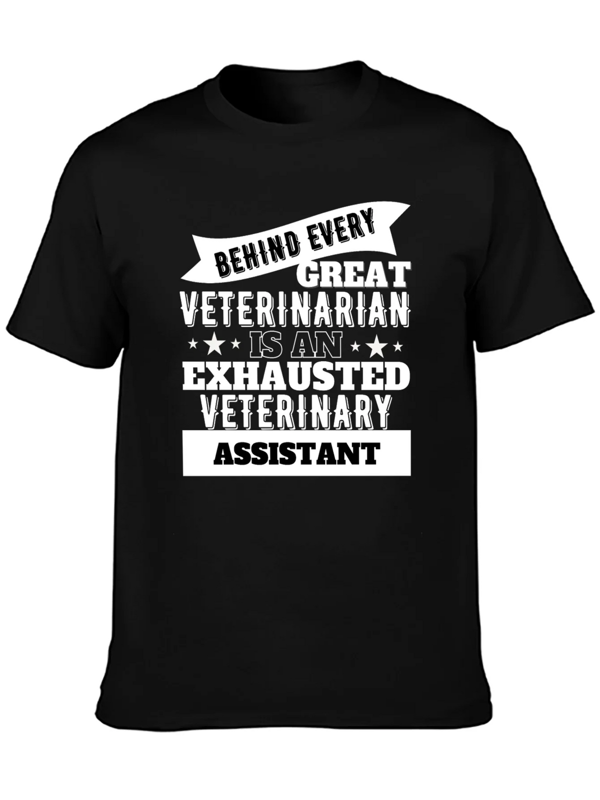Exhausted Veterinary Assistant T-Shirt product image 3