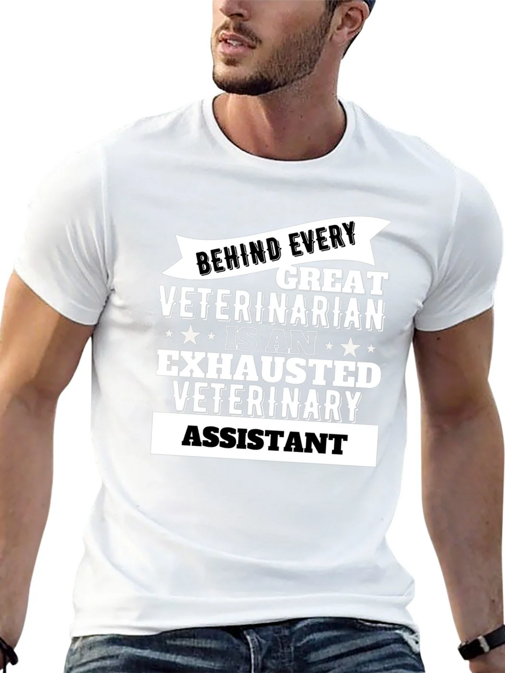 Exhausted Veterinary Assistant T-Shirt product image 12