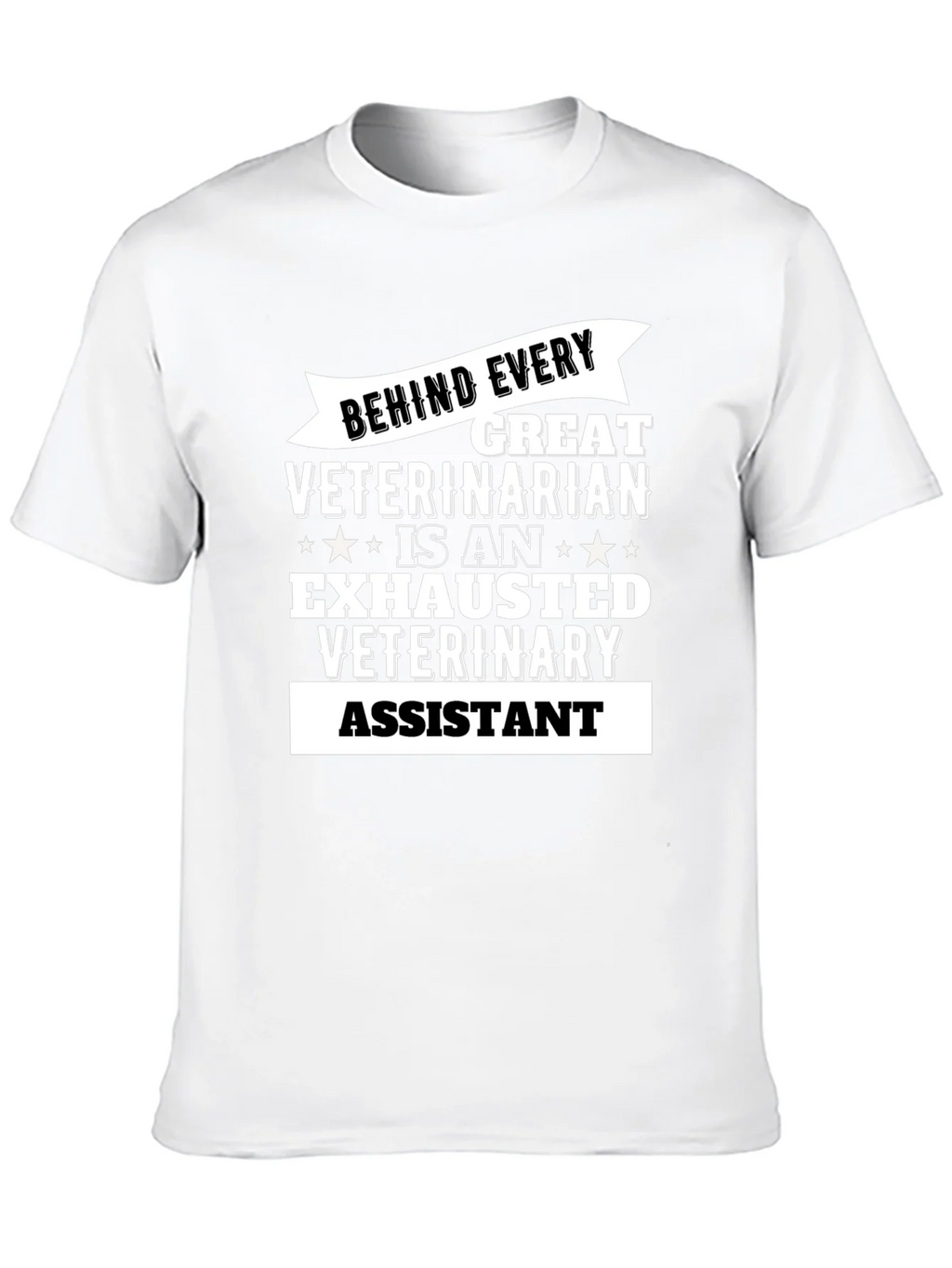 Exhausted Veterinary Assistant T-Shirt product image 9