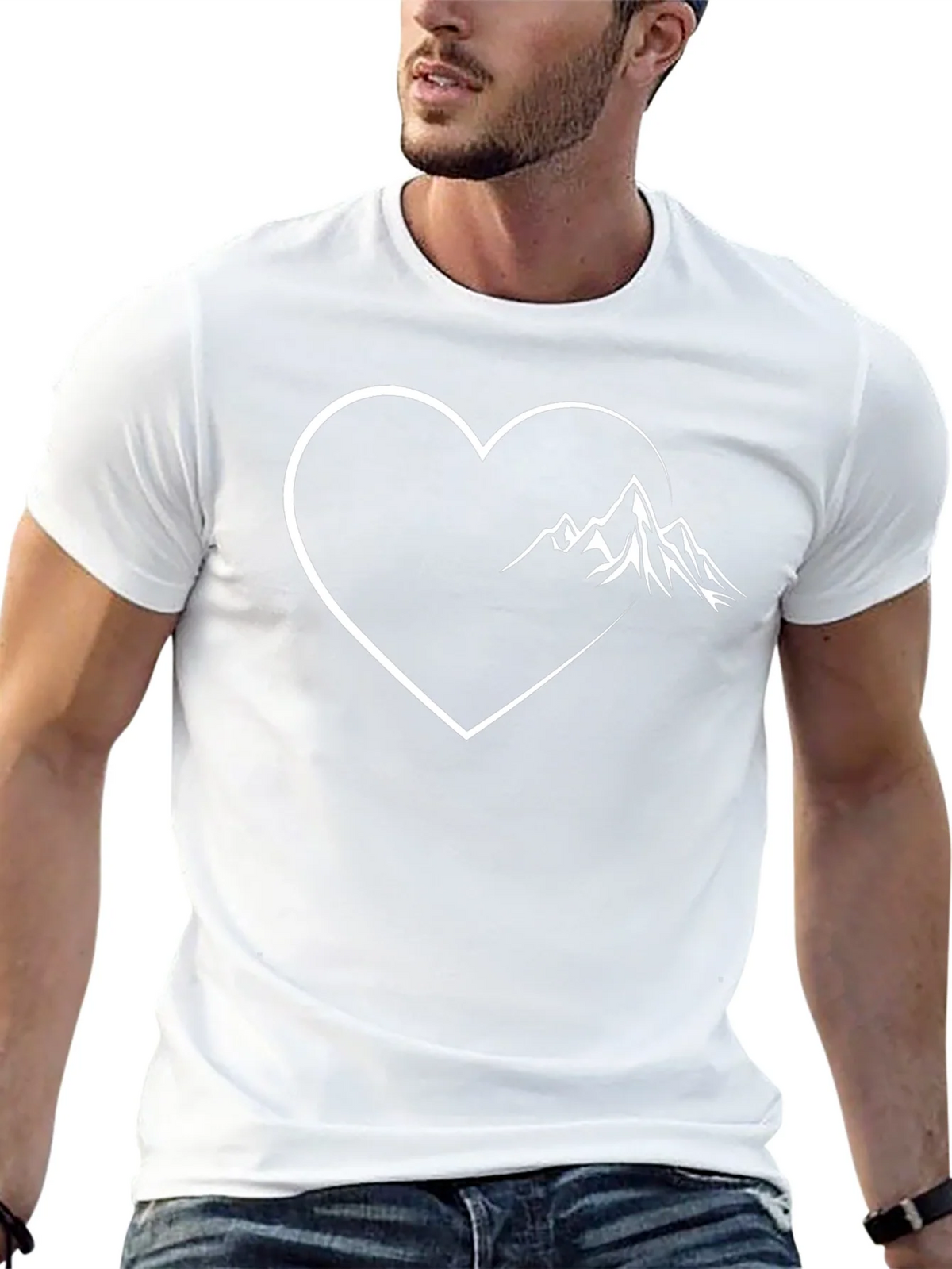 Mountain Heart Graphic Tee - Black product image 4