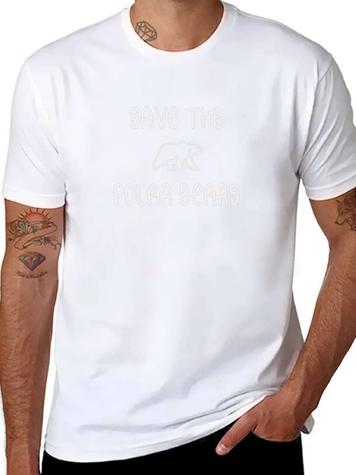 Save the Polar Bears Graphic T-Shirt product image 1