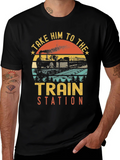 Vintage Train Station Graphic Tee product image 1