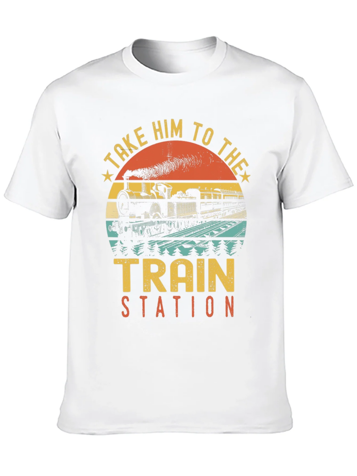 Vintage Train Station Graphic Tee product image 4