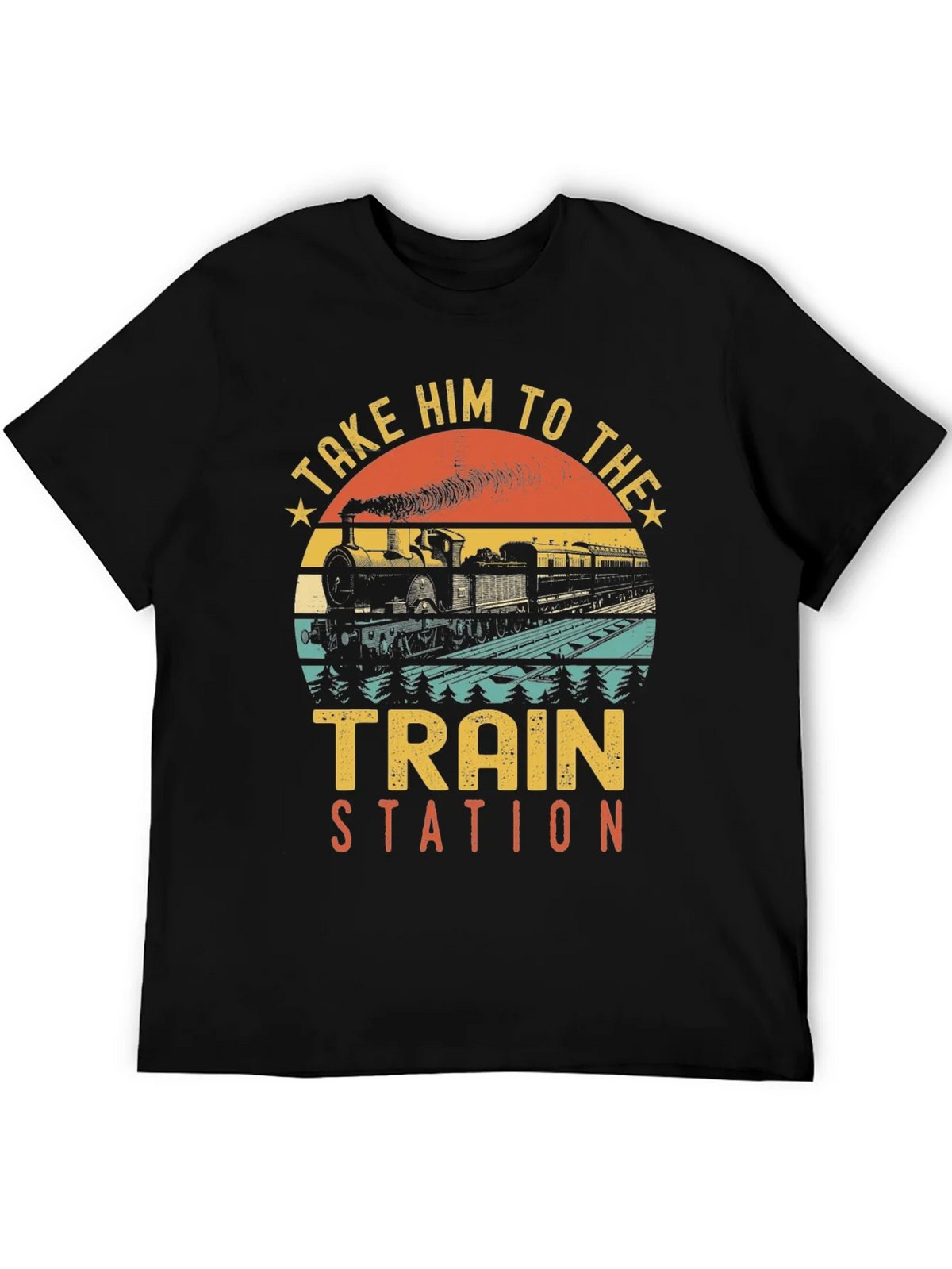 Vintage Train Station Graphic Tee product image 2
