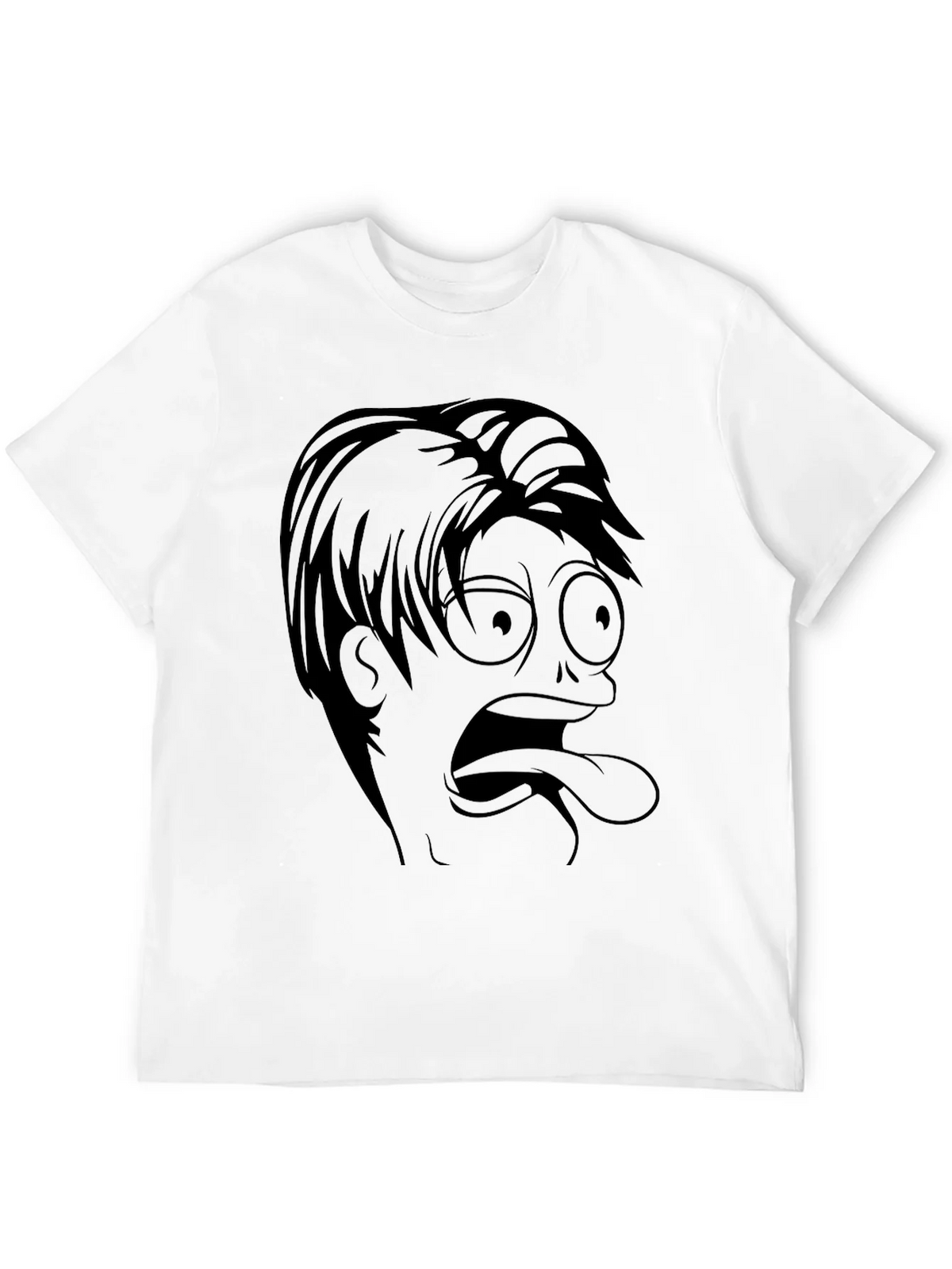 Cartoon Face Tee - Funny Graphic Print Shirt product image 11