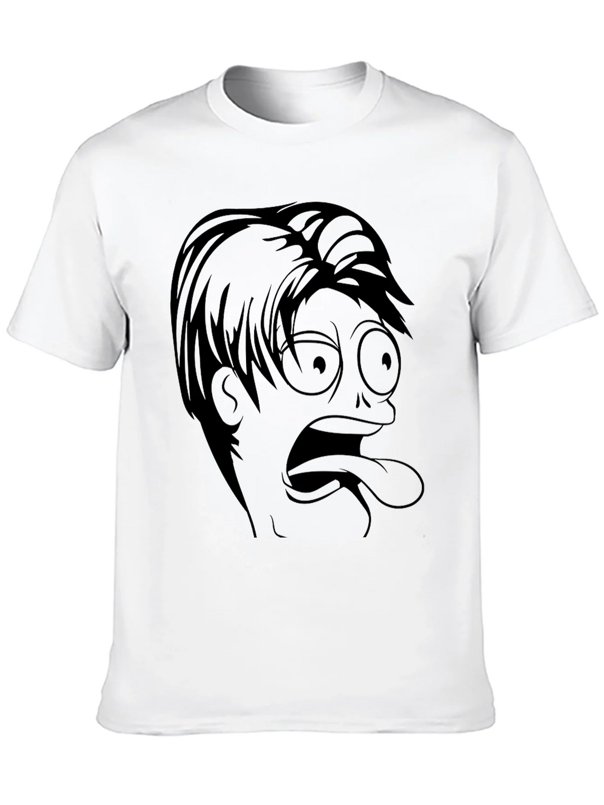Cartoon Face Tee - Funny Graphic Print Shirt product image 9