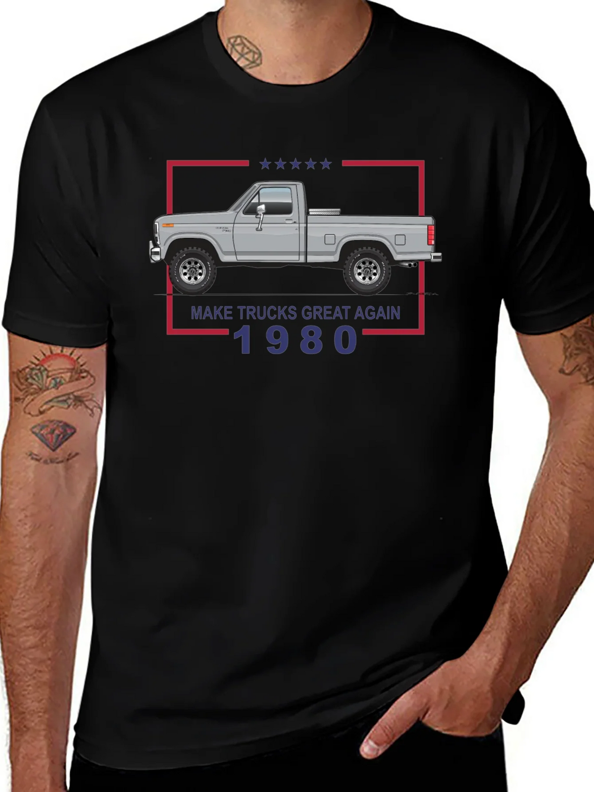 Make Trucks Great Again 1980 T-Shirt product image 1