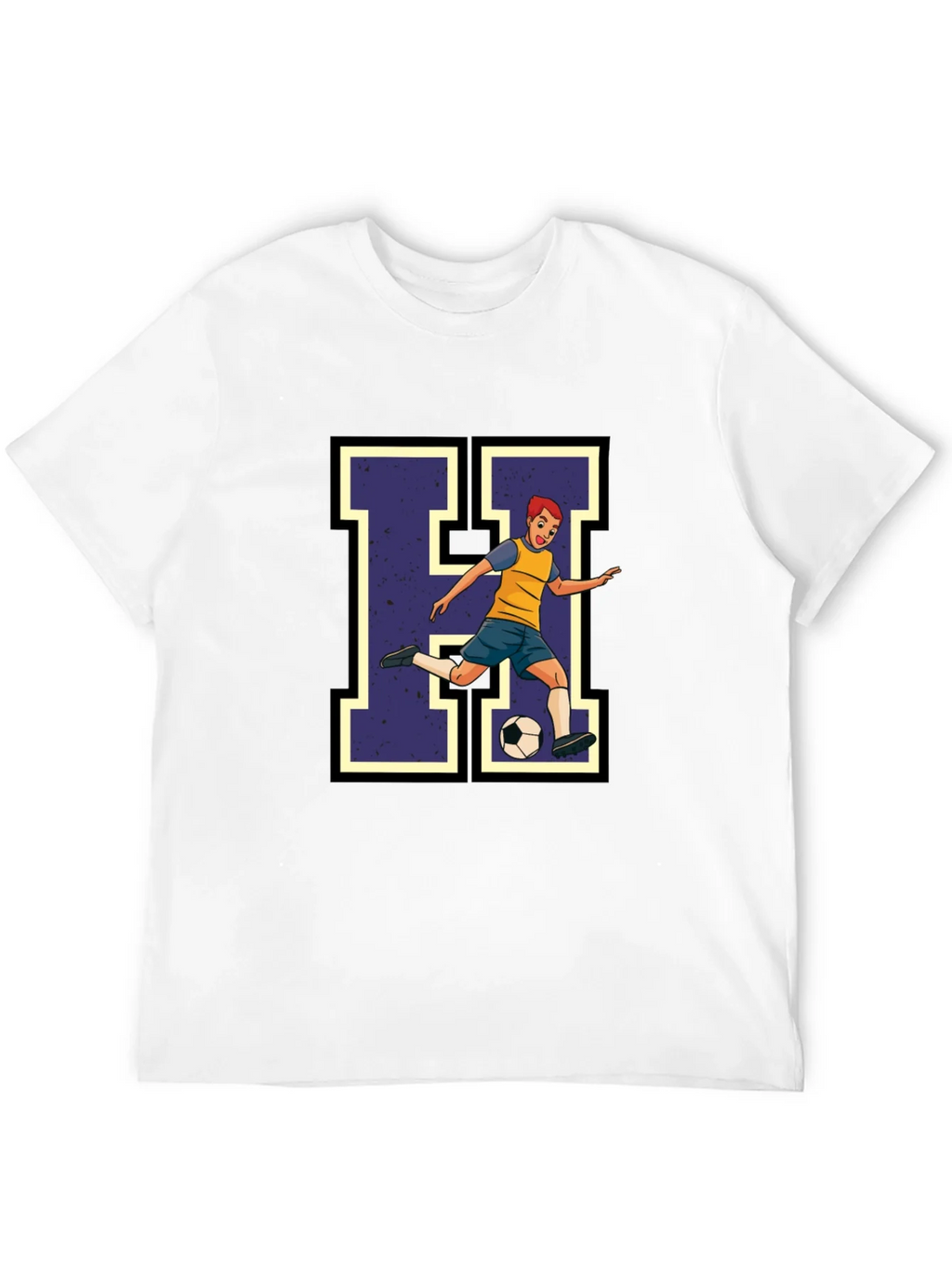 Soccer Player H Graphic Tee - Black product image 11