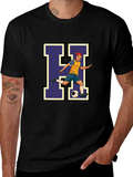 Soccer Player H Graphic Tee - Black product image 1