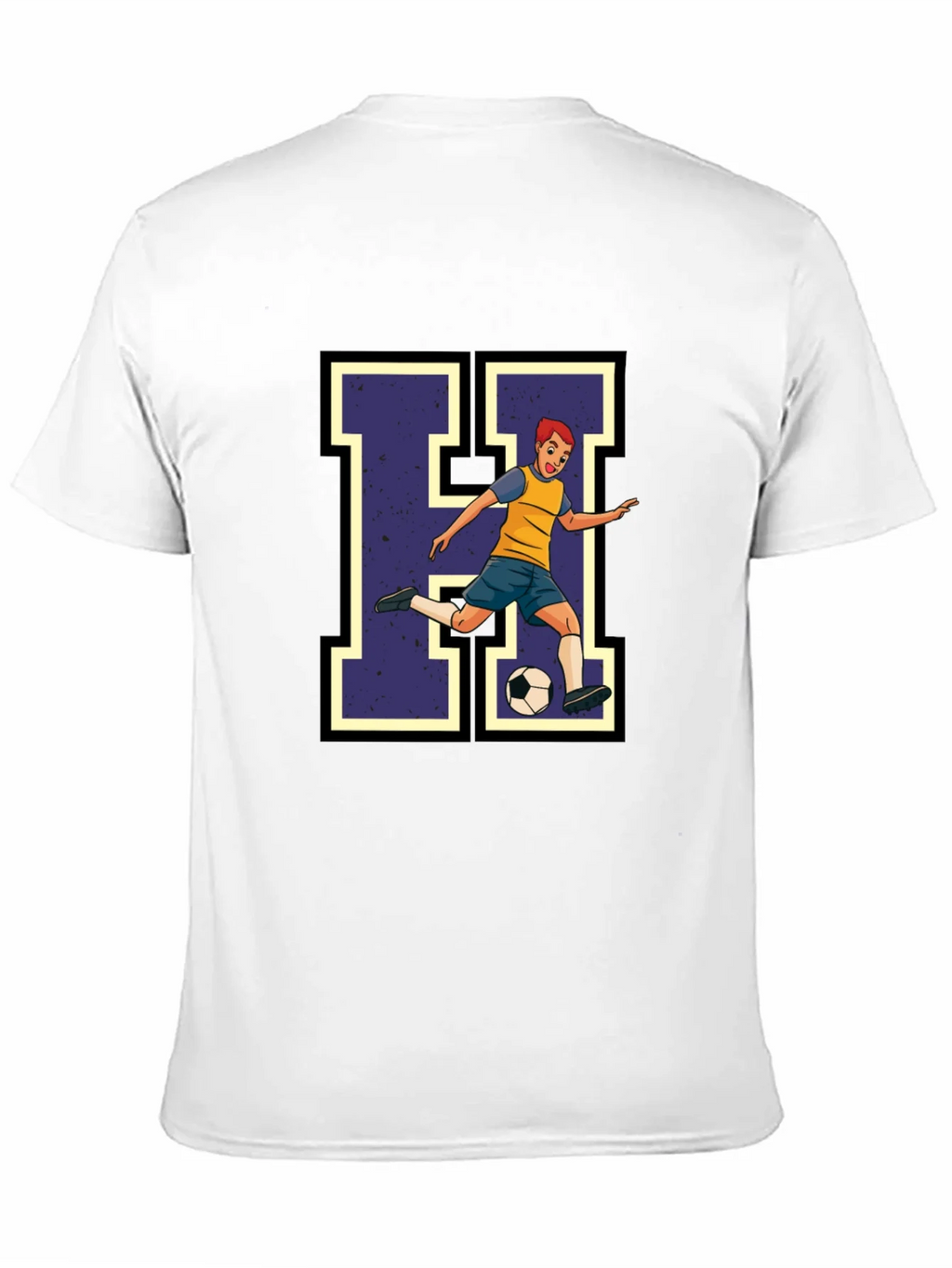 Soccer Player H Graphic Tee - Black product image 10