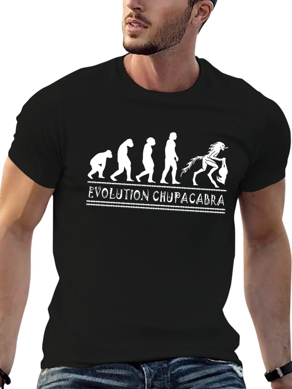 Evolution Chupacabra Black Graphic Tee product image 6