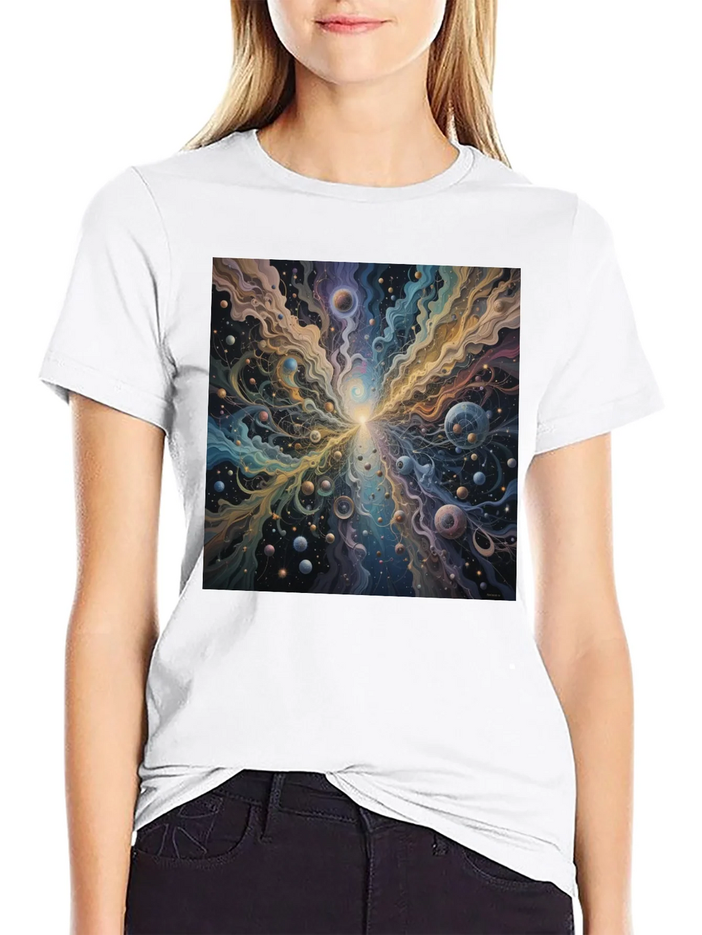 Cosmic Burst Graphic Tee - Vivid Universe Design product image 1