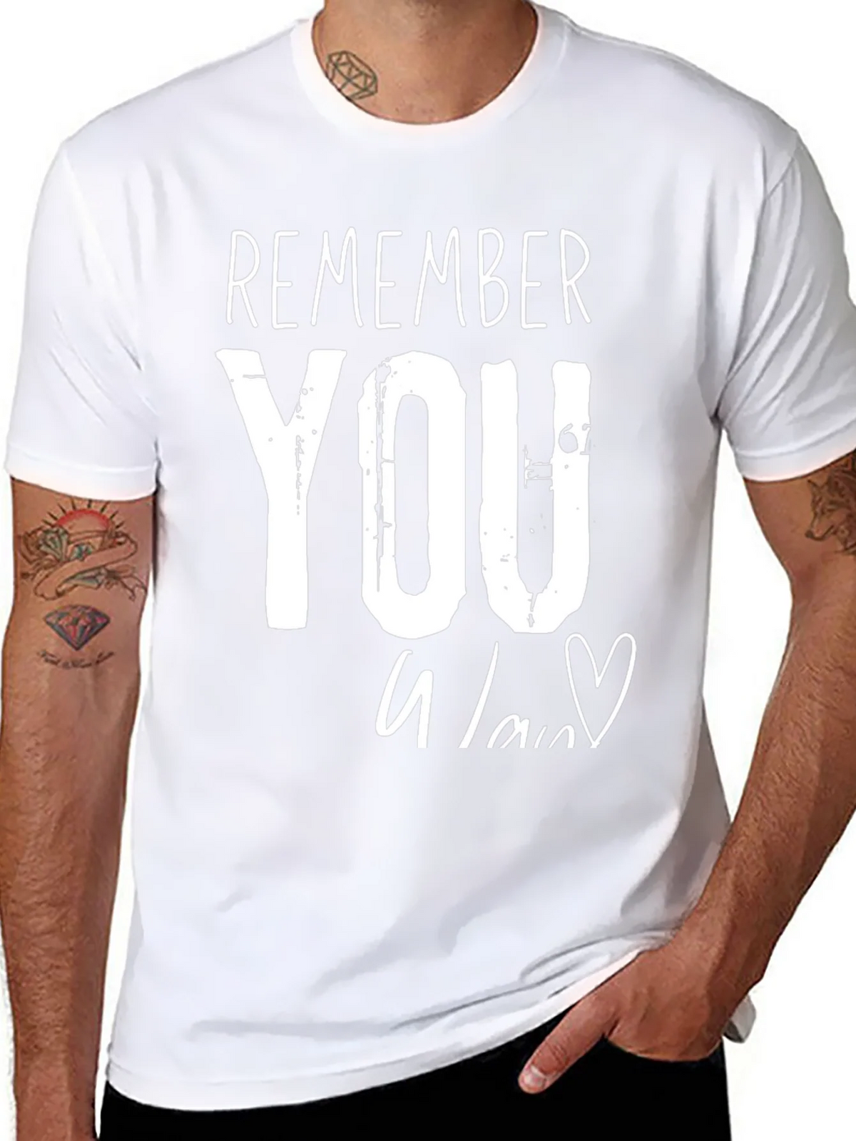 Remember You T-Shirt - Heart Graphic Tee product image 7