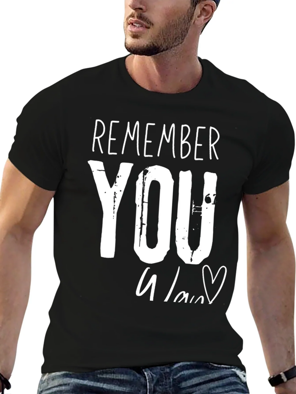 Remember You T-Shirt - Heart Graphic Tee product image 6