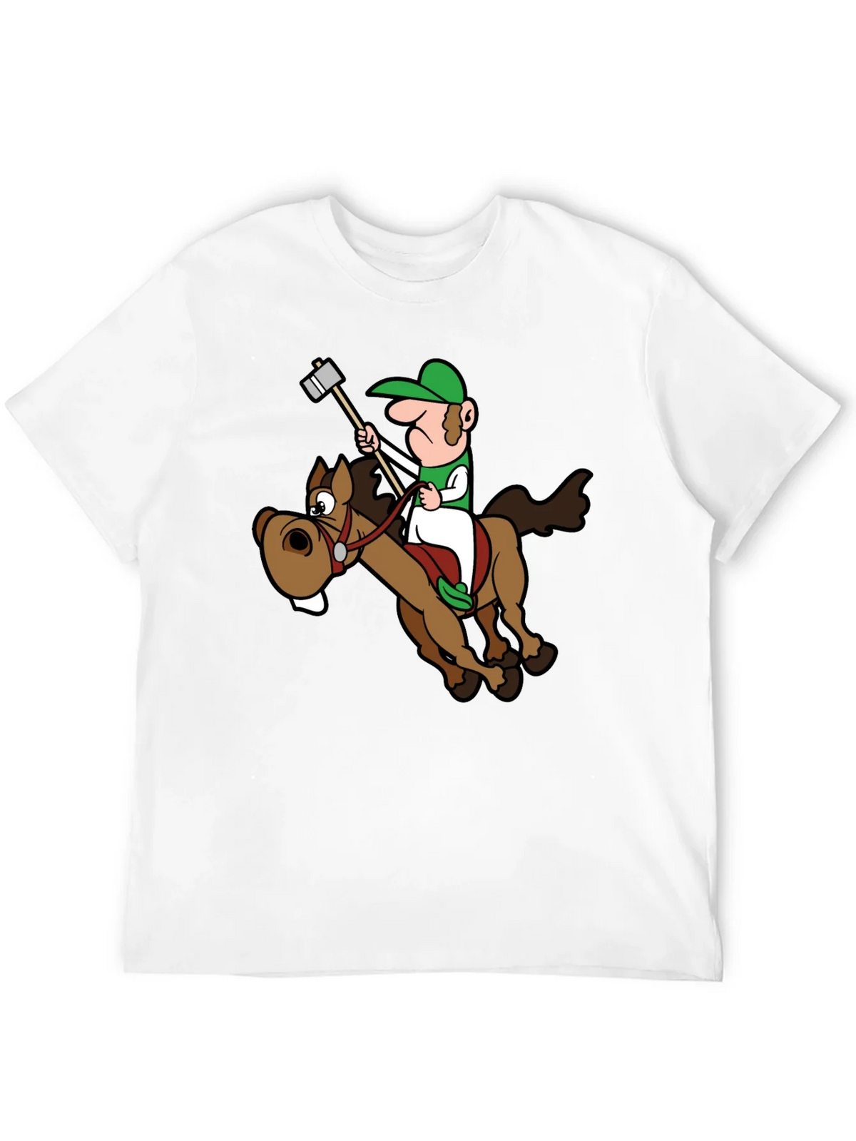 Novelty Cartoon Horse Rider T-Shirt product image 11