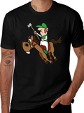 Novelty Cartoon Horse Rider T-Shirt product image 1