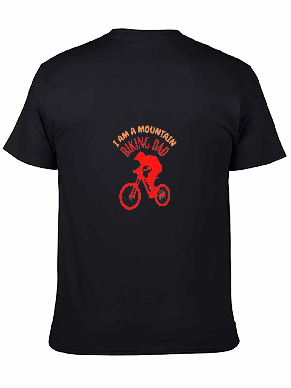 Mountain Biking Dad T-Shirt - Black Cotton Tee product image 4