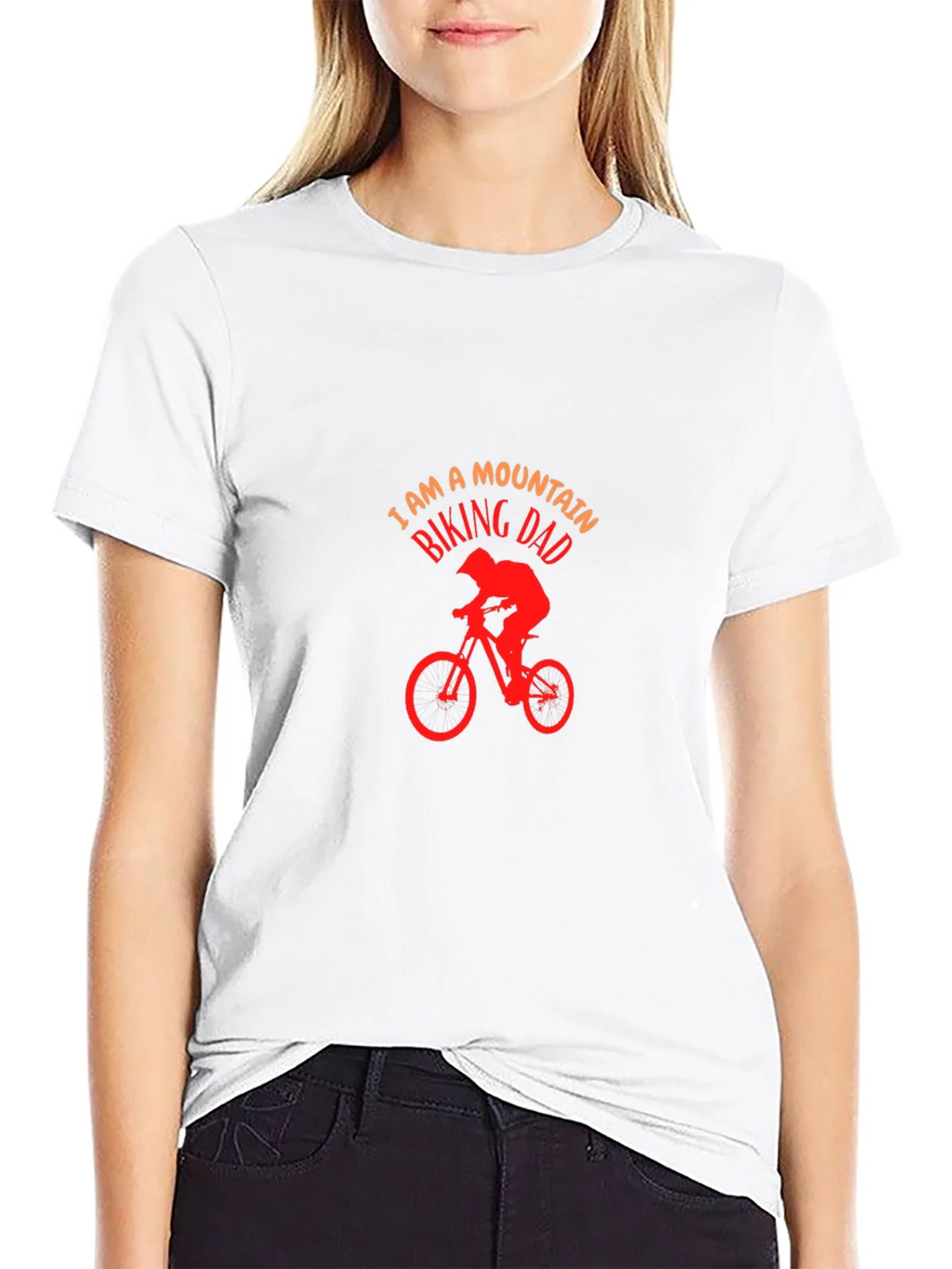 Mountain Biking Dad T-Shirt - Black Cotton Tee product image 8