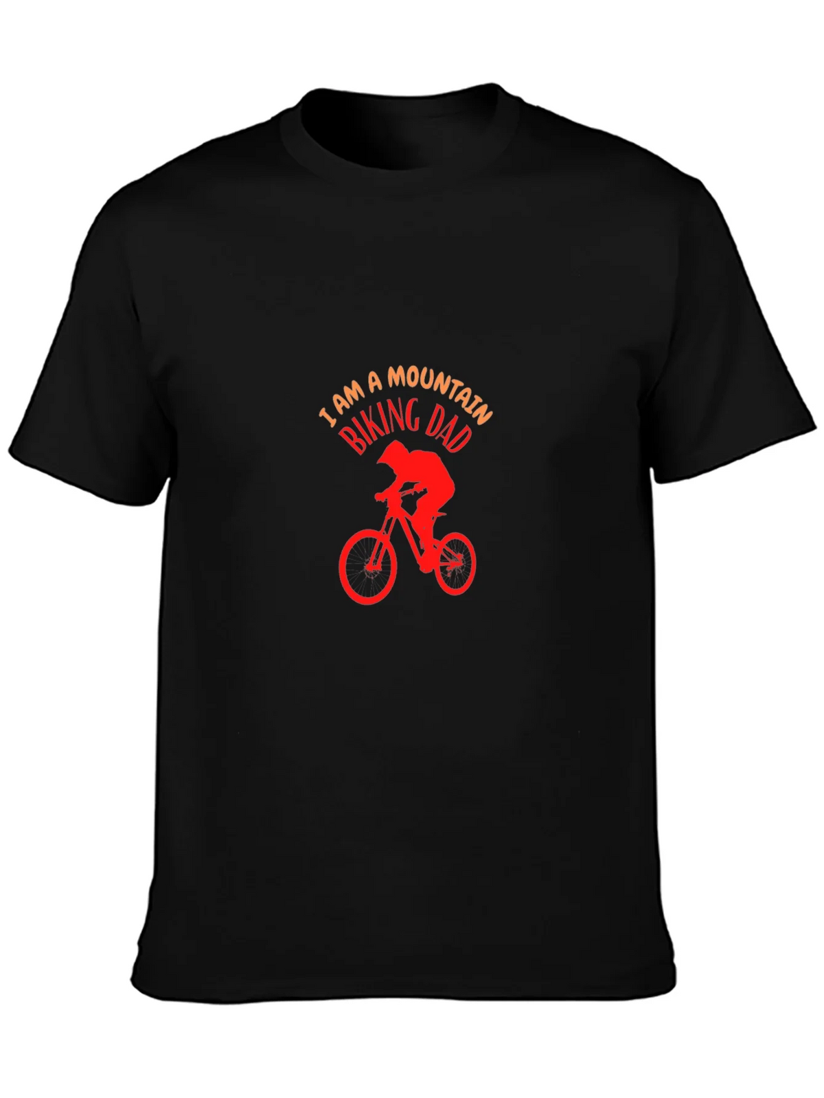 Mountain Biking Dad T-Shirt - Black Cotton Tee product image 3