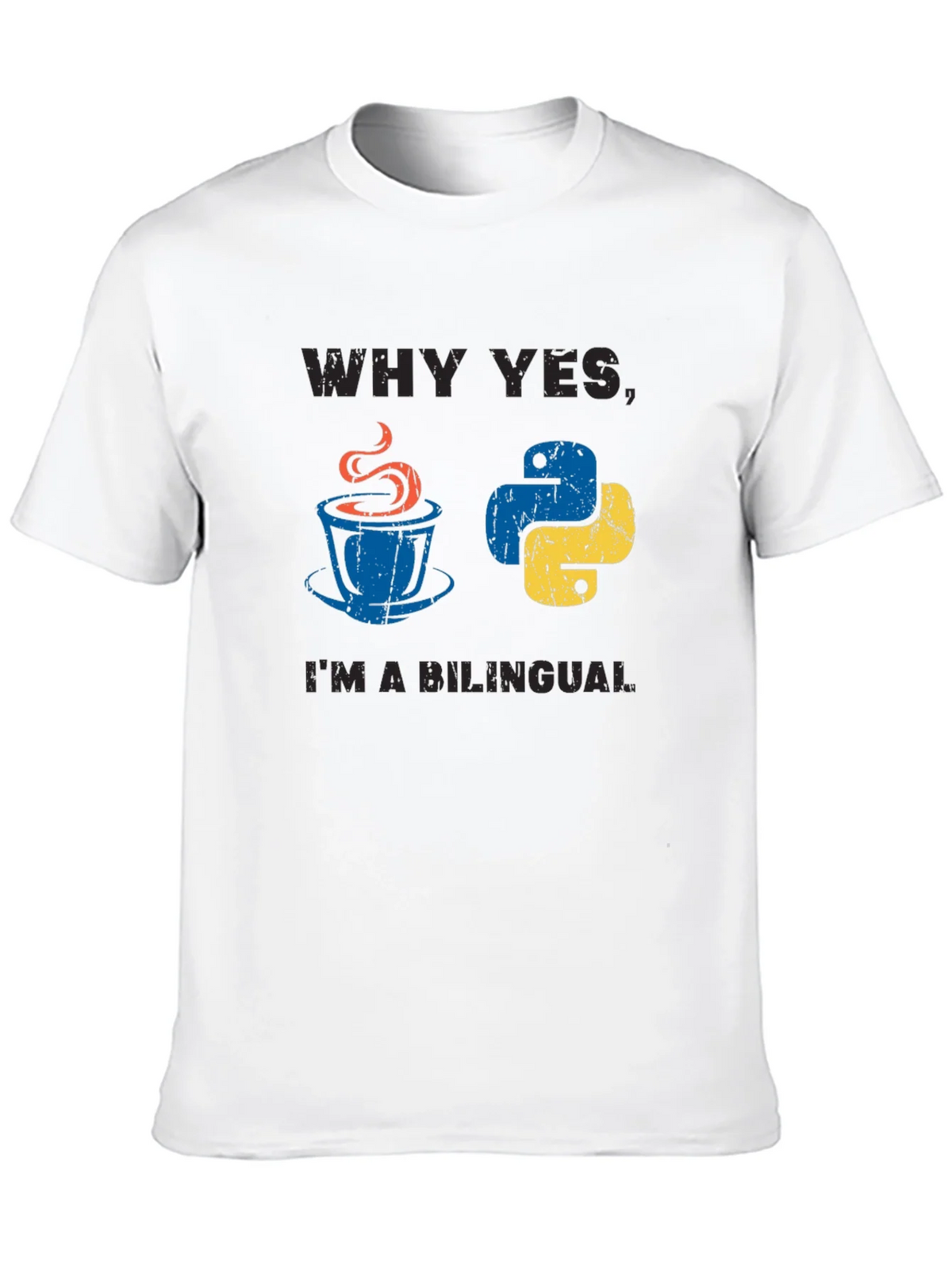 Bilingual Programmer T-Shirt Java & Python product image 5