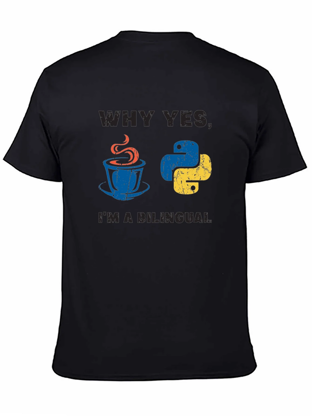 Bilingual Programmer T-Shirt Java & Python product image 2