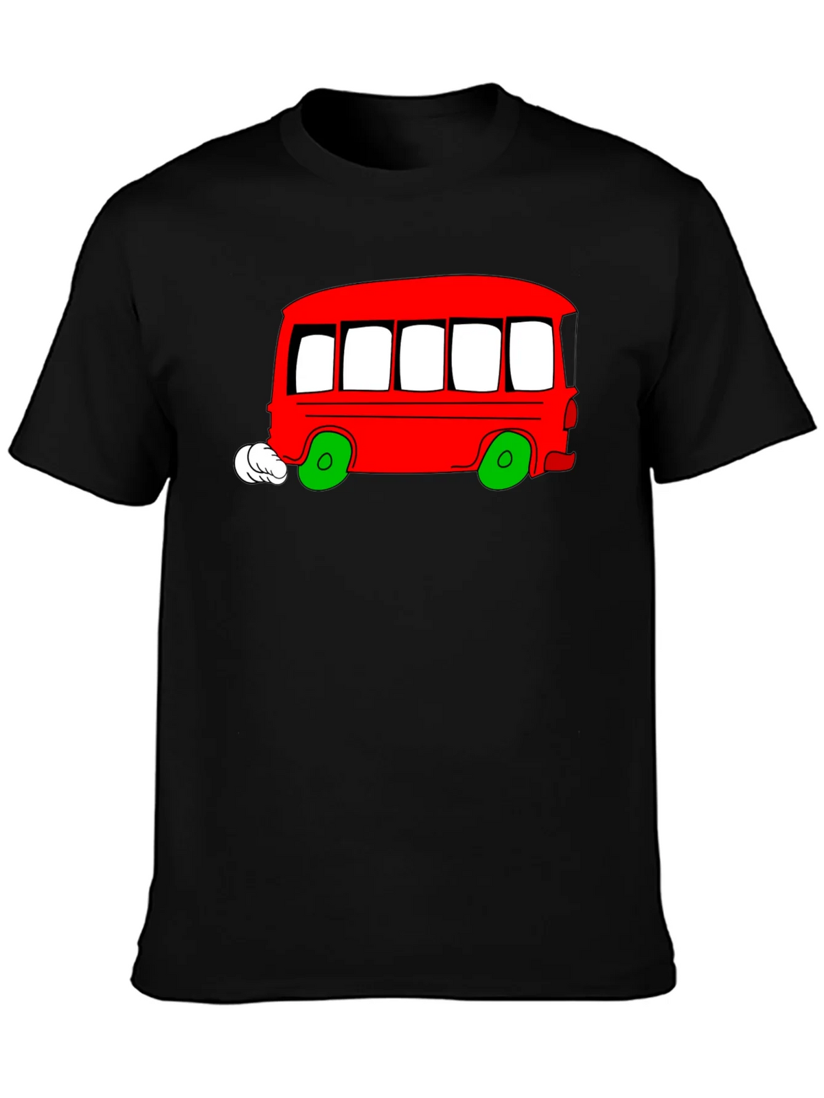 Cartoon Bus Graphic T-Shirt product image 3