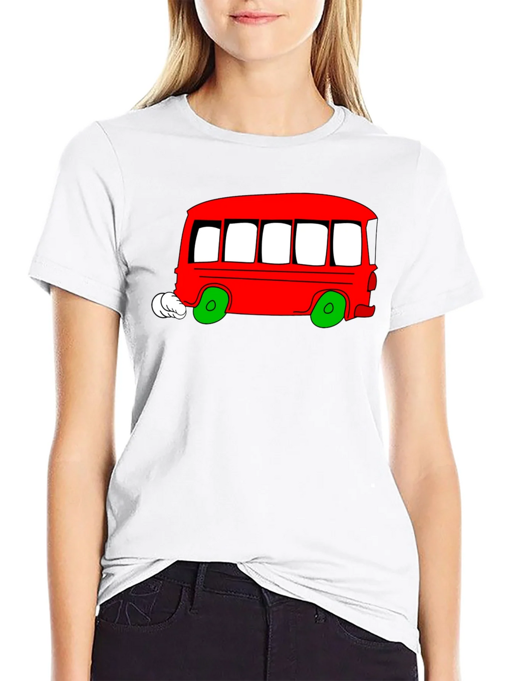 Cartoon Bus Graphic T-Shirt product image 8
