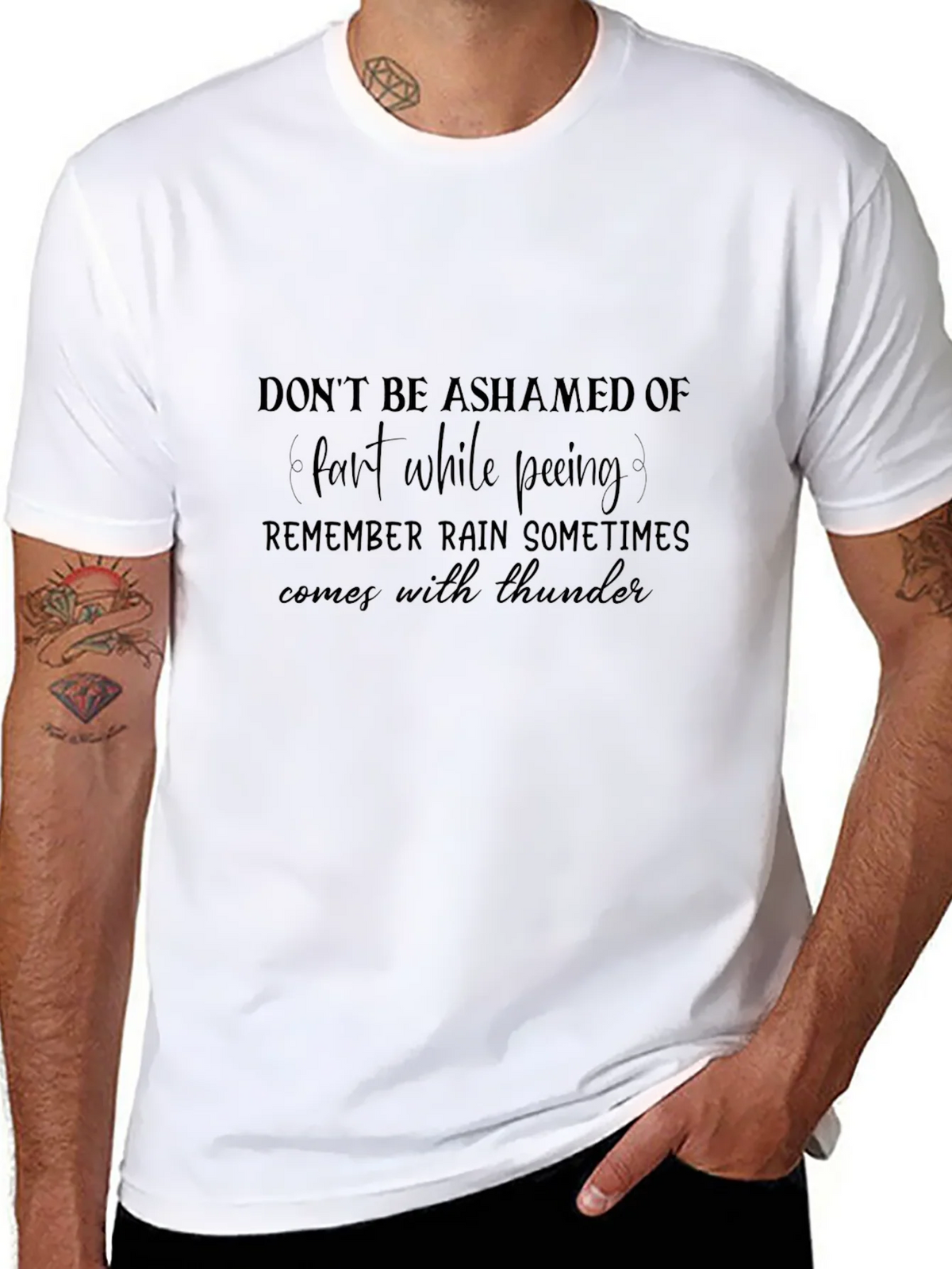 Funny Farting While Peeing T-Shirt product image 6