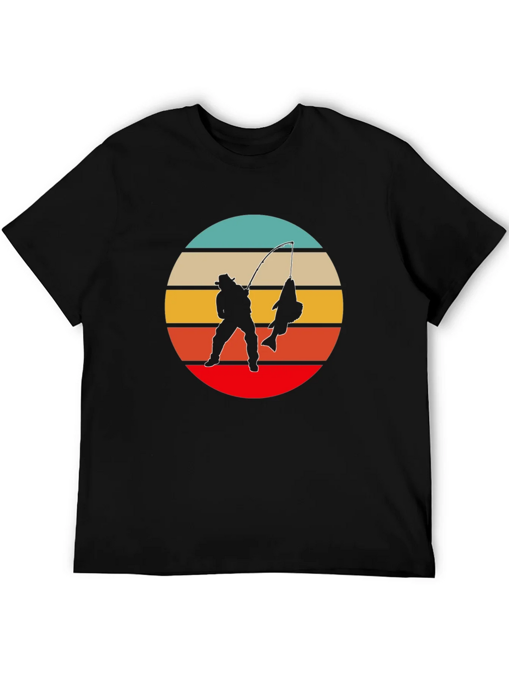 Retro Fishing T-Shirt - Fisherman Silhouette Design product image 5
