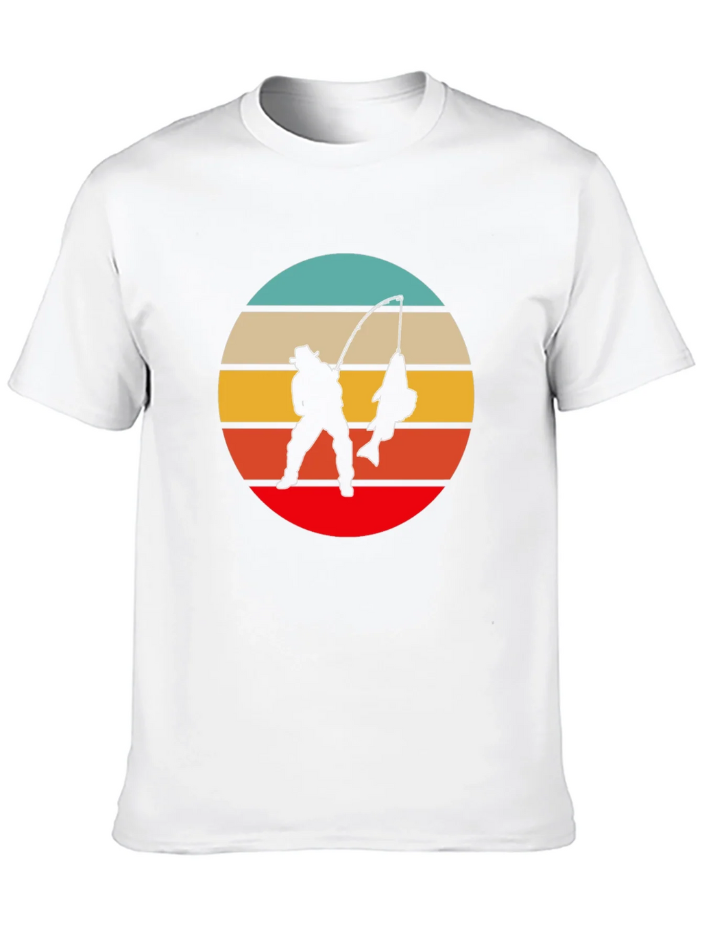 Retro Fishing T-Shirt - Fisherman Silhouette Design product image 9