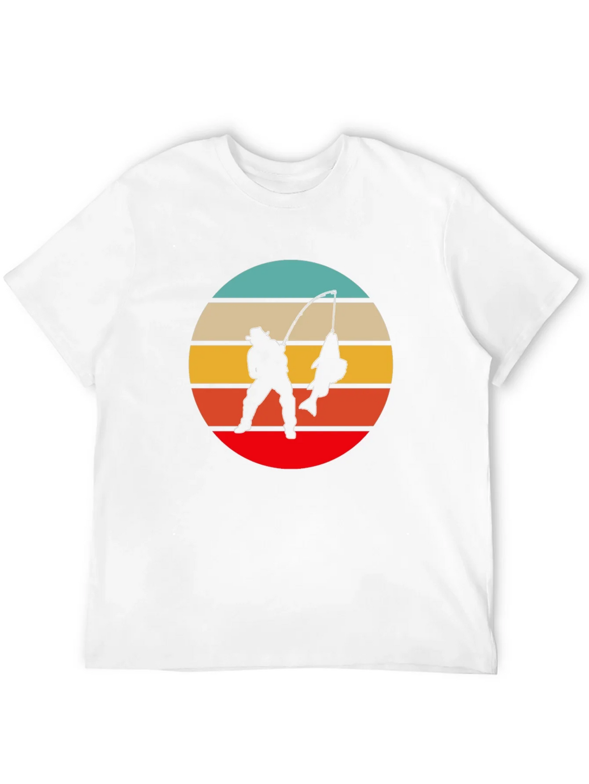 Retro Fishing T-Shirt - Fisherman Silhouette Design product image 11