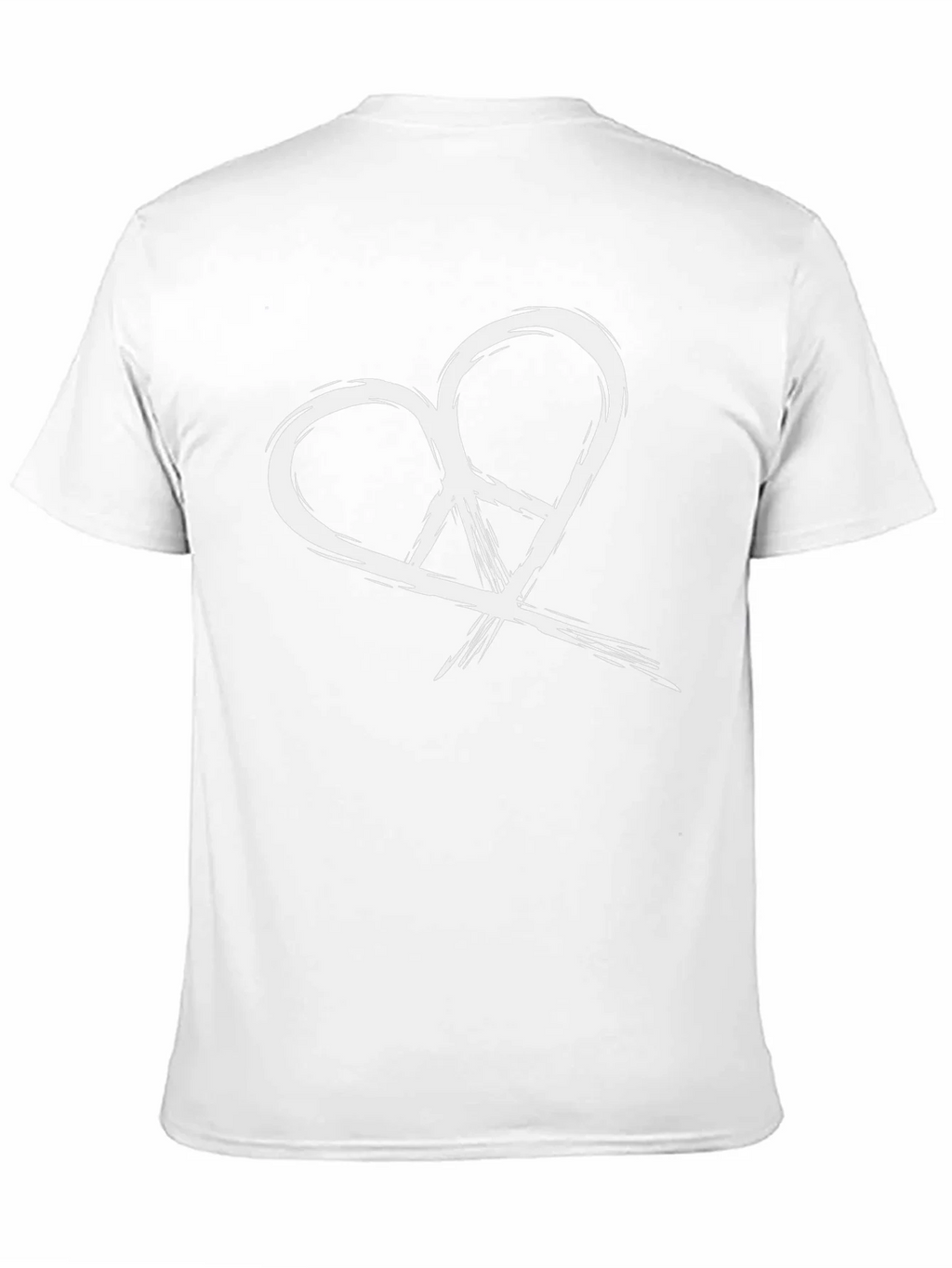 Heart Peace Sign Graphic Tee - Black product image 8