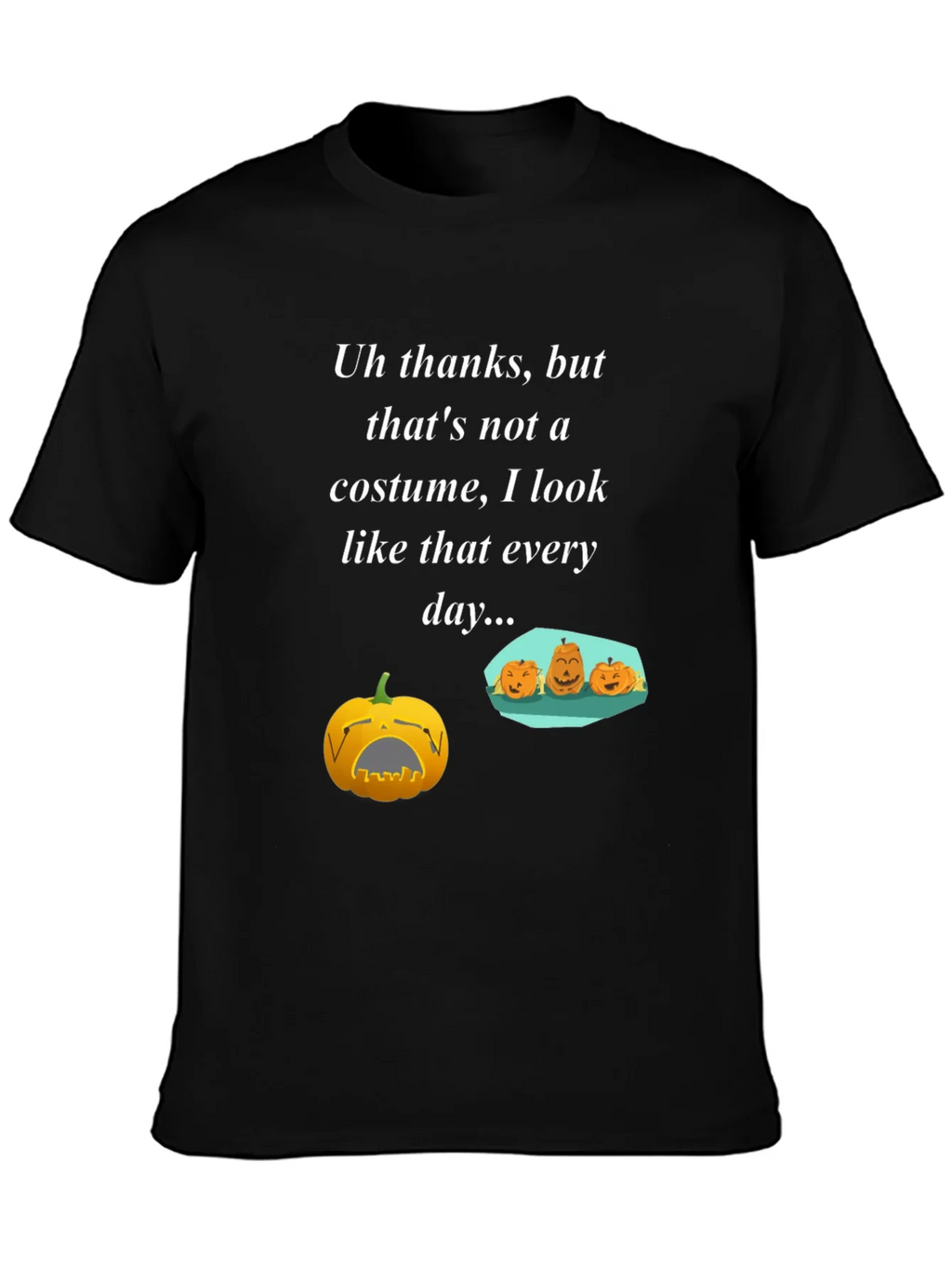 Humorous Halloween Everyday Pumpkin Graphic T-Shirt product image 2