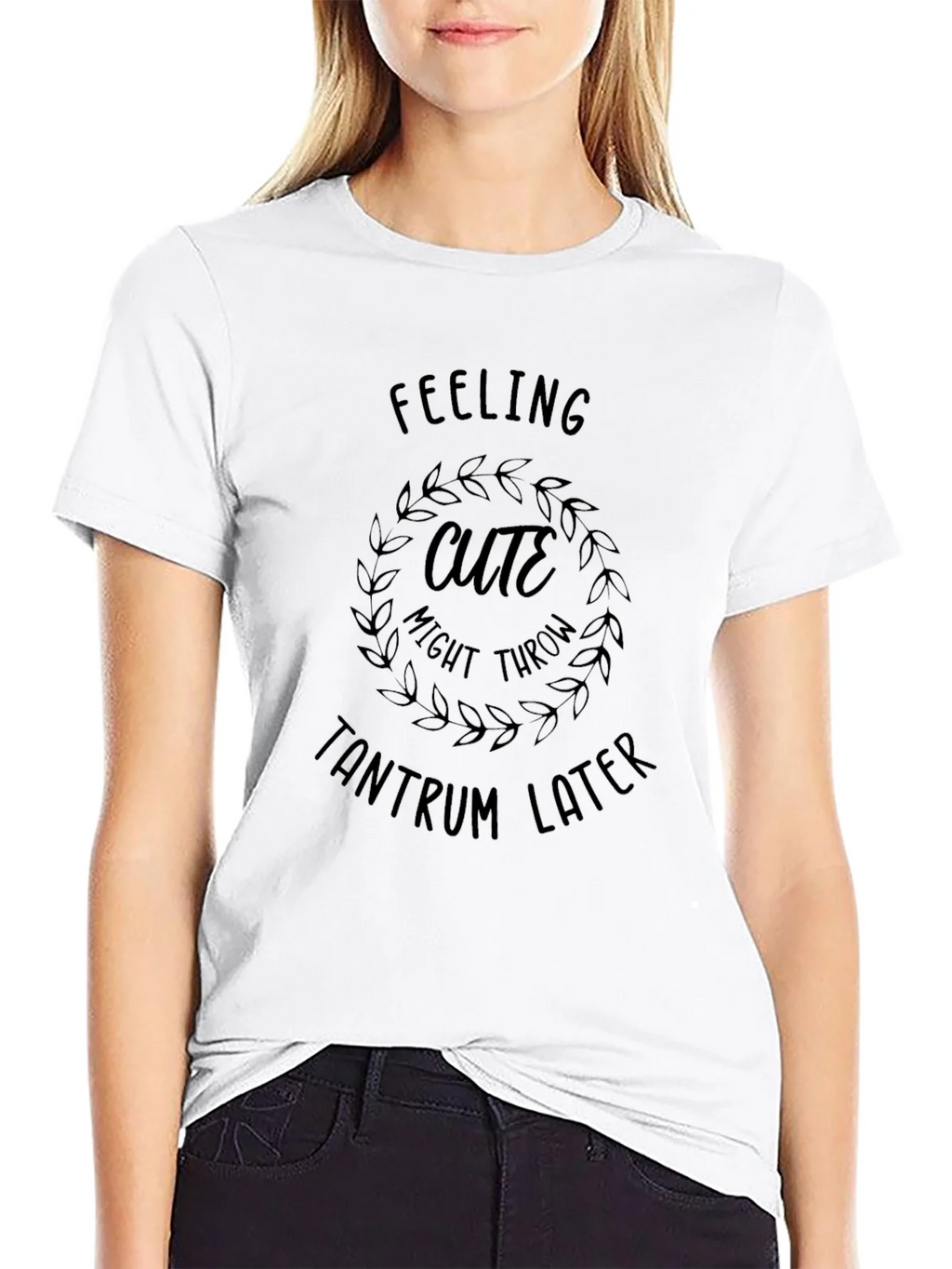 Feeling Cute Tantrum T-Shirt Funny Slogan Tee product image 8