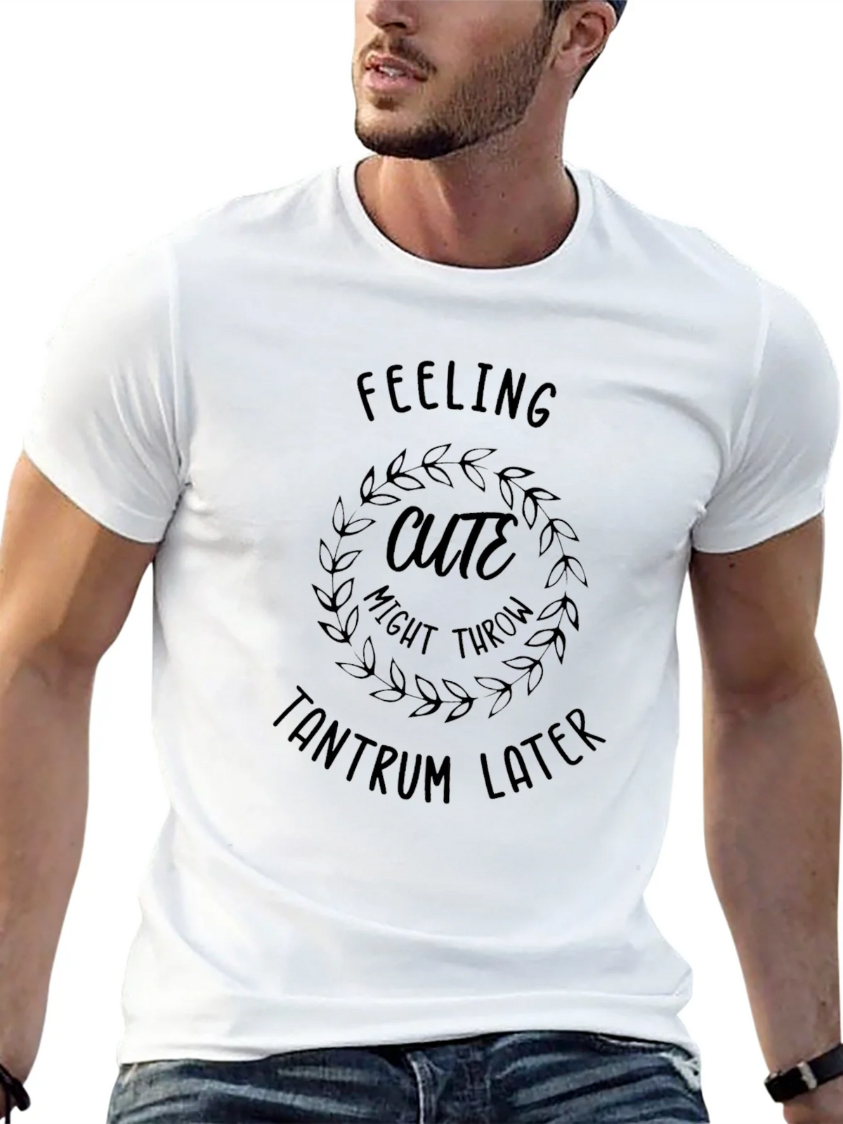 Feeling Cute Tantrum T-Shirt Funny Slogan Tee product image 12