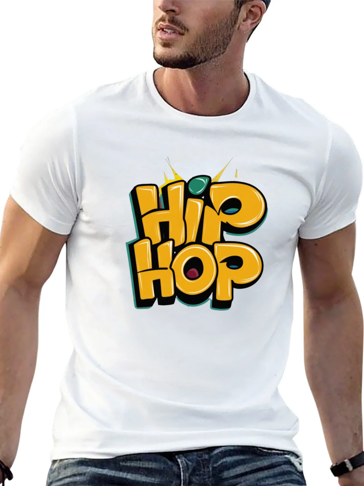 Hip Hop Graphic Tee - Stylish Black T-Shirt product image 12