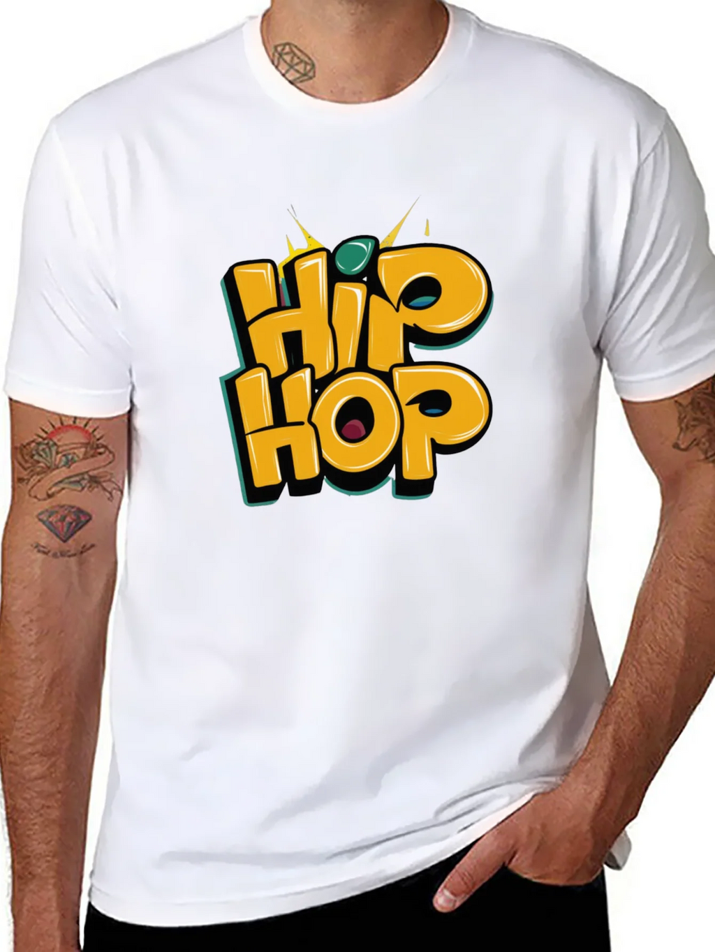 Hip Hop Graphic Tee - Stylish Black T-Shirt product image 7