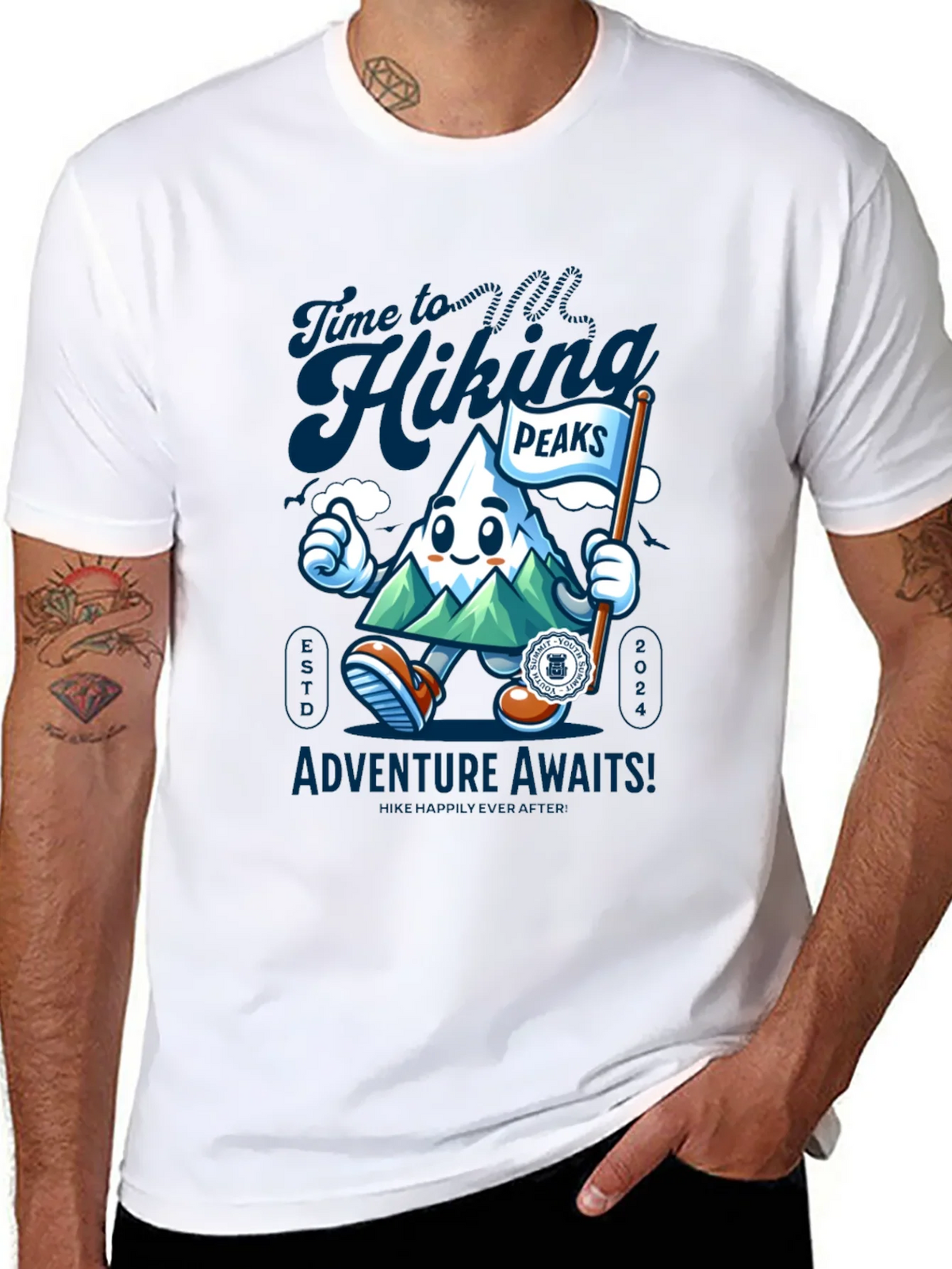 Hiking Peaks Adventure Awaits T-Shirt product image 7
