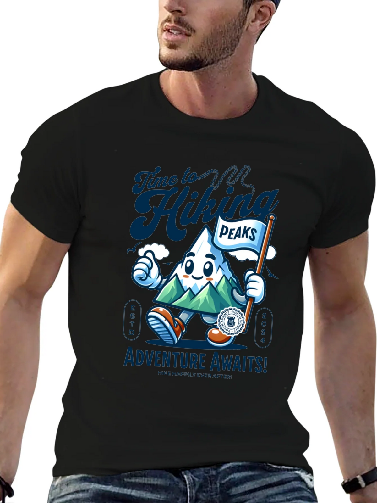 Hiking Peaks Adventure Awaits T-Shirt product image 6