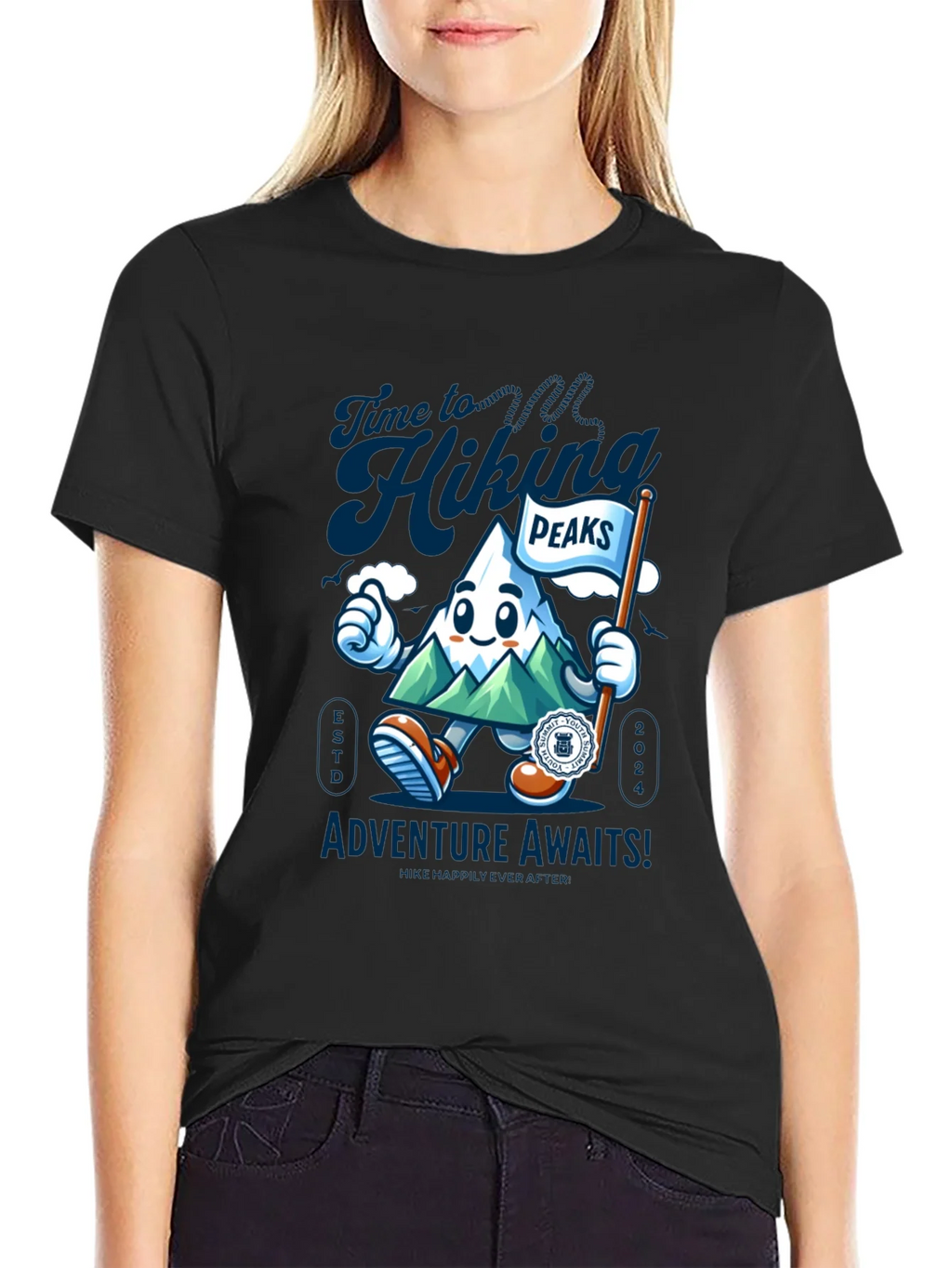 Hiking Peaks Adventure Awaits T-Shirt product image 2