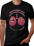 Breathing Life T-Shirt Lung Cancer Awareness Tee product image 1