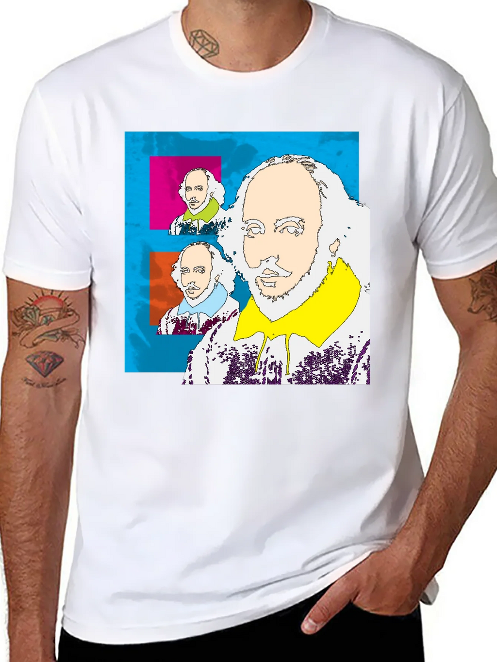 Shakespeare Pop Art T-Shirt - Bold and Unique Design product image 6