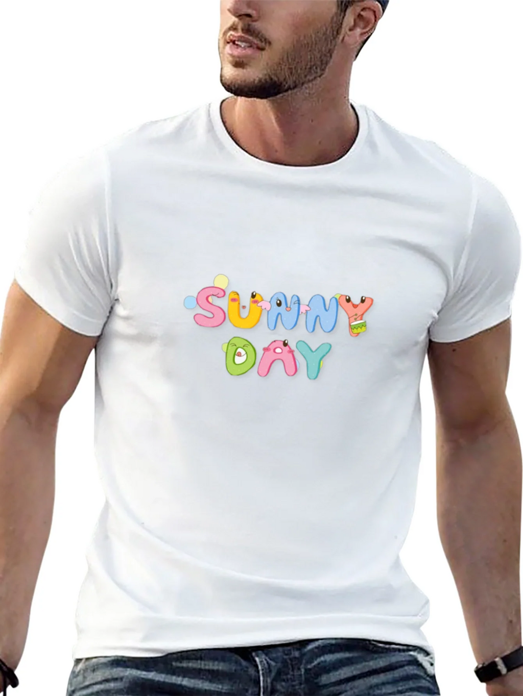 Sunny Day Graphic Black T-Shirt product image 12