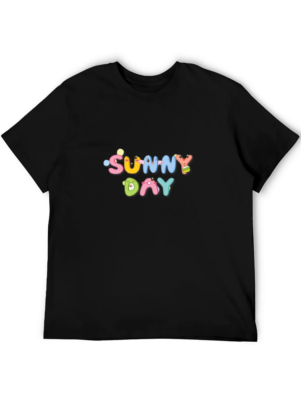Sunny Day Graphic Black T-Shirt product image 5