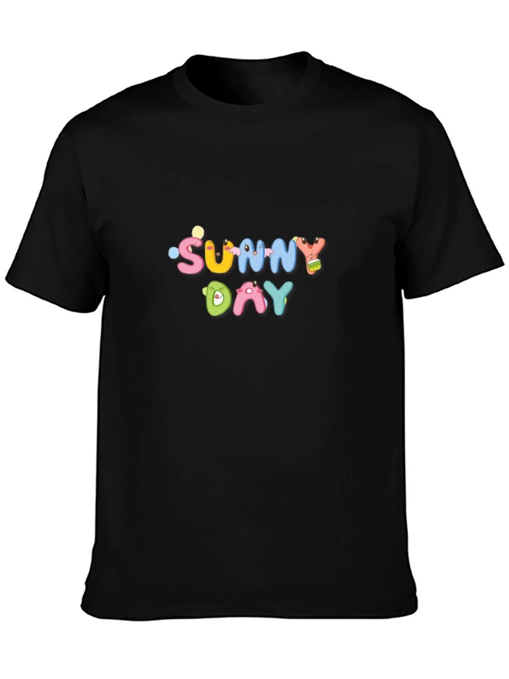 Sunny Day Graphic Black T-Shirt product image 3
