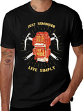 Travel Backpack T-Shirt: Just Reminder - Live Simply