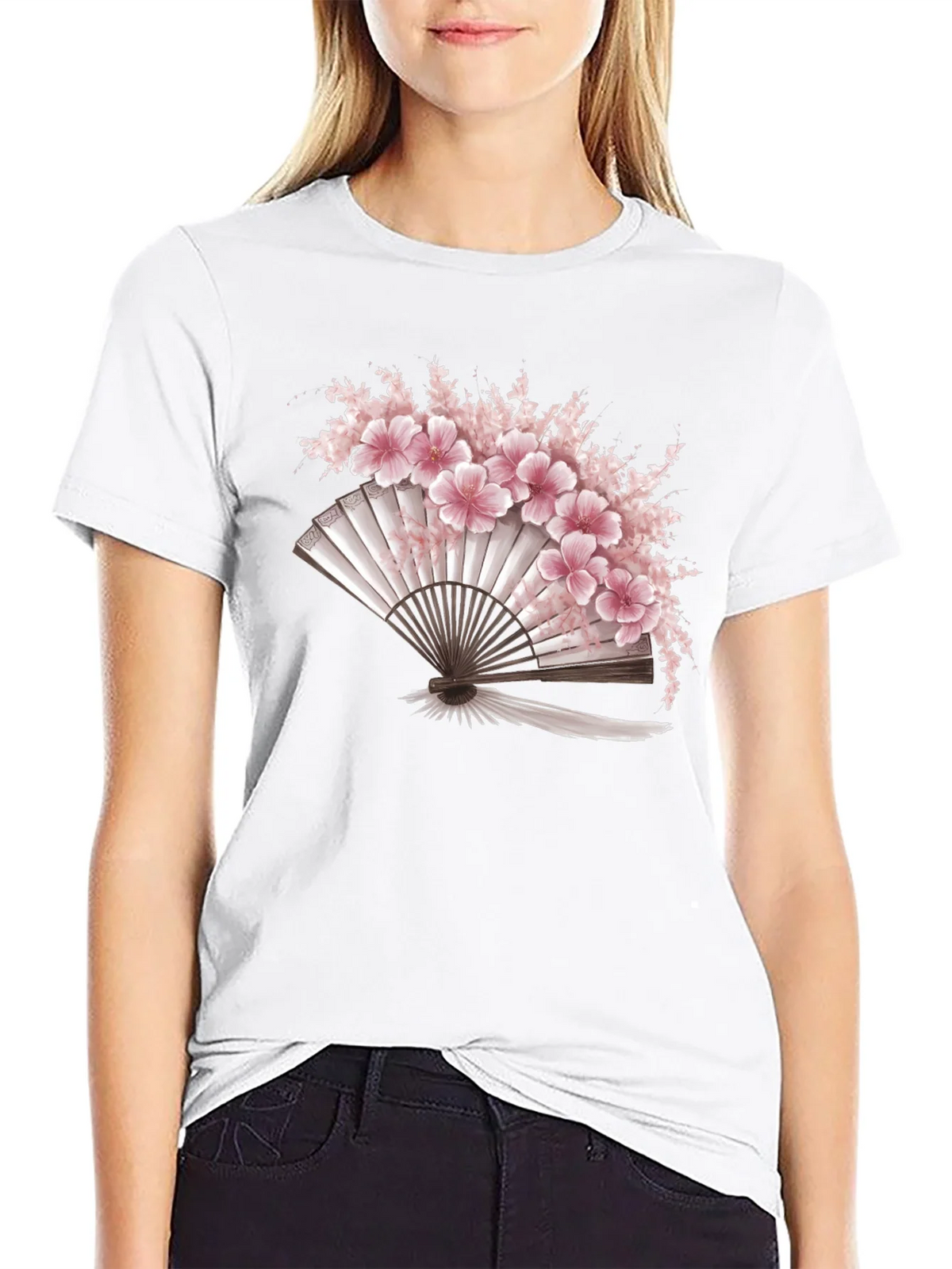 Sakura Fan Graphic Tee product image 7