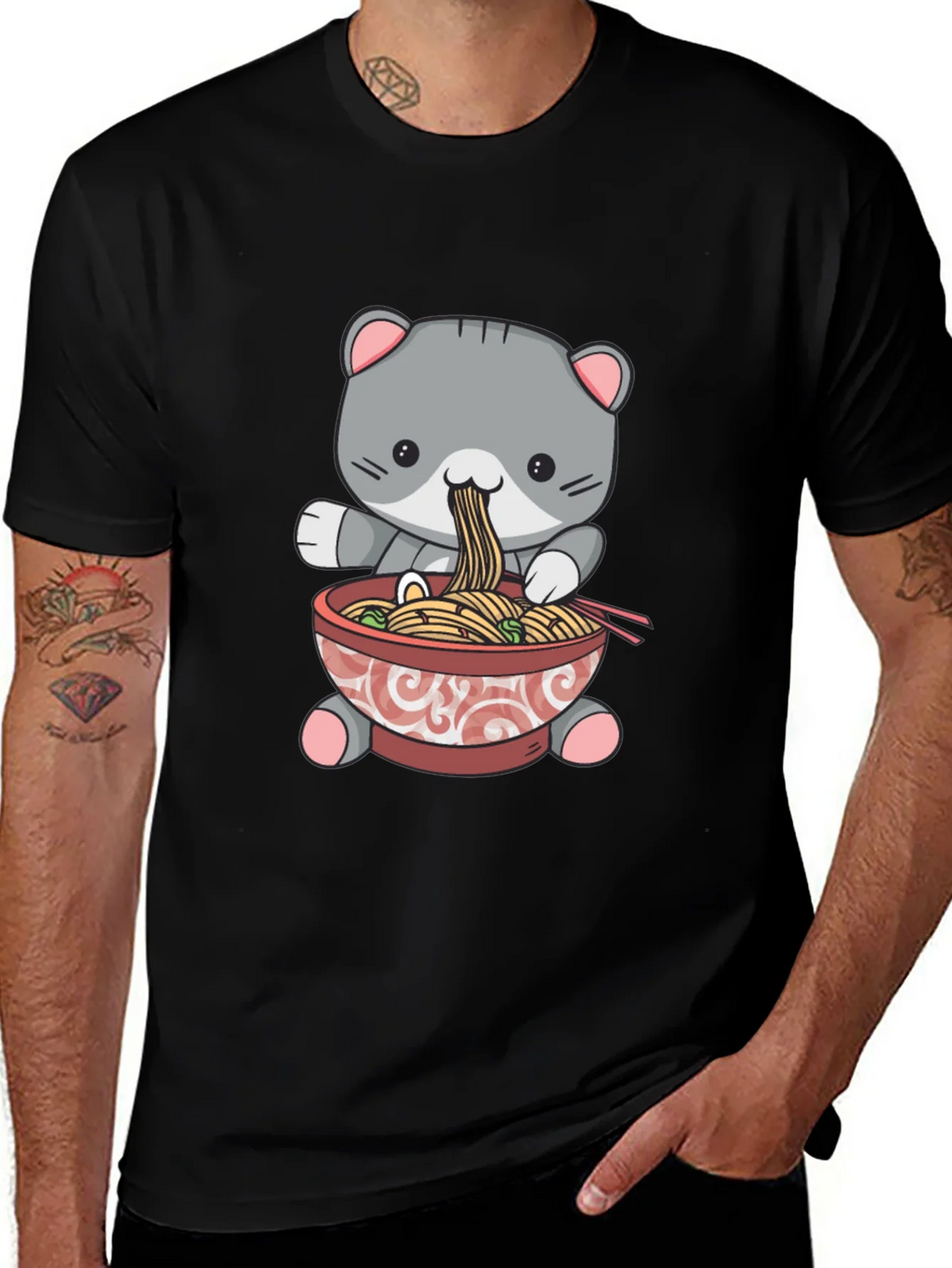 Cat Ramen T-Shirt product image 1