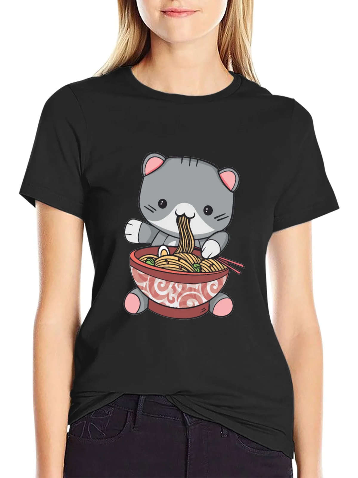 Cat Ramen T-Shirt product image 2