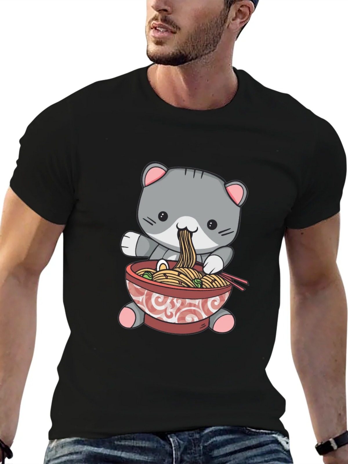Cat Ramen T-Shirt product image 6